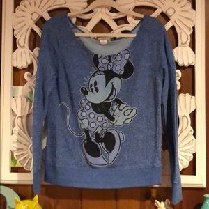 Disney Parks Minnie Blue Sweatshirt
